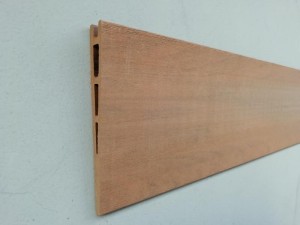 Co-extrusion DIY fencing hollow 151x20mm v form panel factory direct supply high degree of UV for outdoor decoration