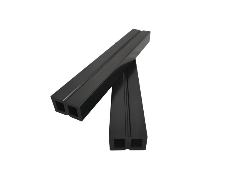 Wpc جوفاء حار بيع 50x30mm مرّكب الخشب والبلاستيك WPC رافدة مع سعر المصنع بالجملة WPC ملحقات التزيين دعم الأرضيات في الهواء الطلق