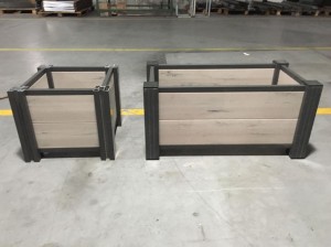 カスタマイズ可能なフラワーボックス屋外装飾家庭菜園 DIY WPC 木材プラスチック複合フラワープランター & ポット WPC プランター