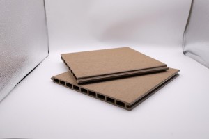 Traditional fencing wpc panel  hollow 9 square holes 293x20mm modern building high quality for outdoor garden