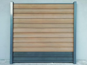 Co-extrusion DIY fencing hollow 151x20mm v form panel factory direct supply high degree of UV for outdoor decoration